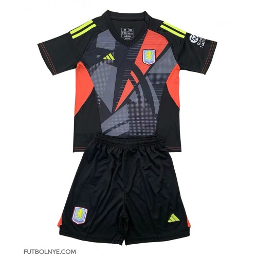 Camiseta Aston Villa Portero Visitante Equipación para niños 2024-25 manga corta (+ pantalones cortos)